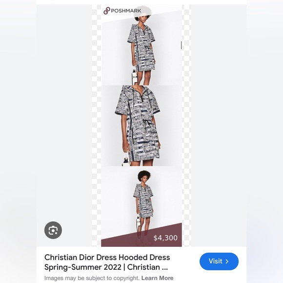 Christian Dior hooded Jacquard dress romper size medium - Picture 8 of 9